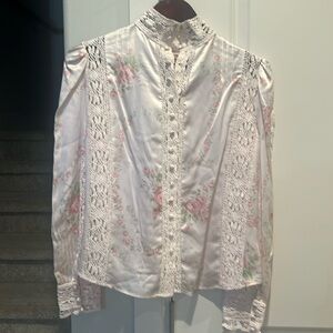 NWT Loveshack Fancy Jaque Top, in Angelic Pink, Size XS
